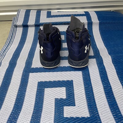 Under Armour Basketball Sneakers Shoes 13 Navy Blue & White  display picture 1