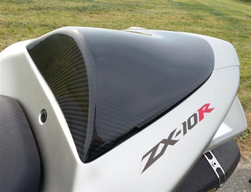 MH Carbon Sozius Abdeckung Heck Verkleidung Passend für Kawasaki ZX10-R 06-07491 - Bild 1 von 3