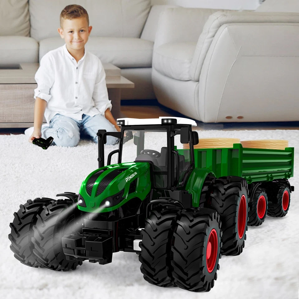 Traktor Spielzeug ab 3 4 5 Jahre, Rc Traktor Ferngesteuert, Ferngesteuerter - Bild 2 von 4