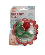 RaZbaby RaZberry Silicone Baby Teether Toy Berrybumps Soothe Babies Gums New