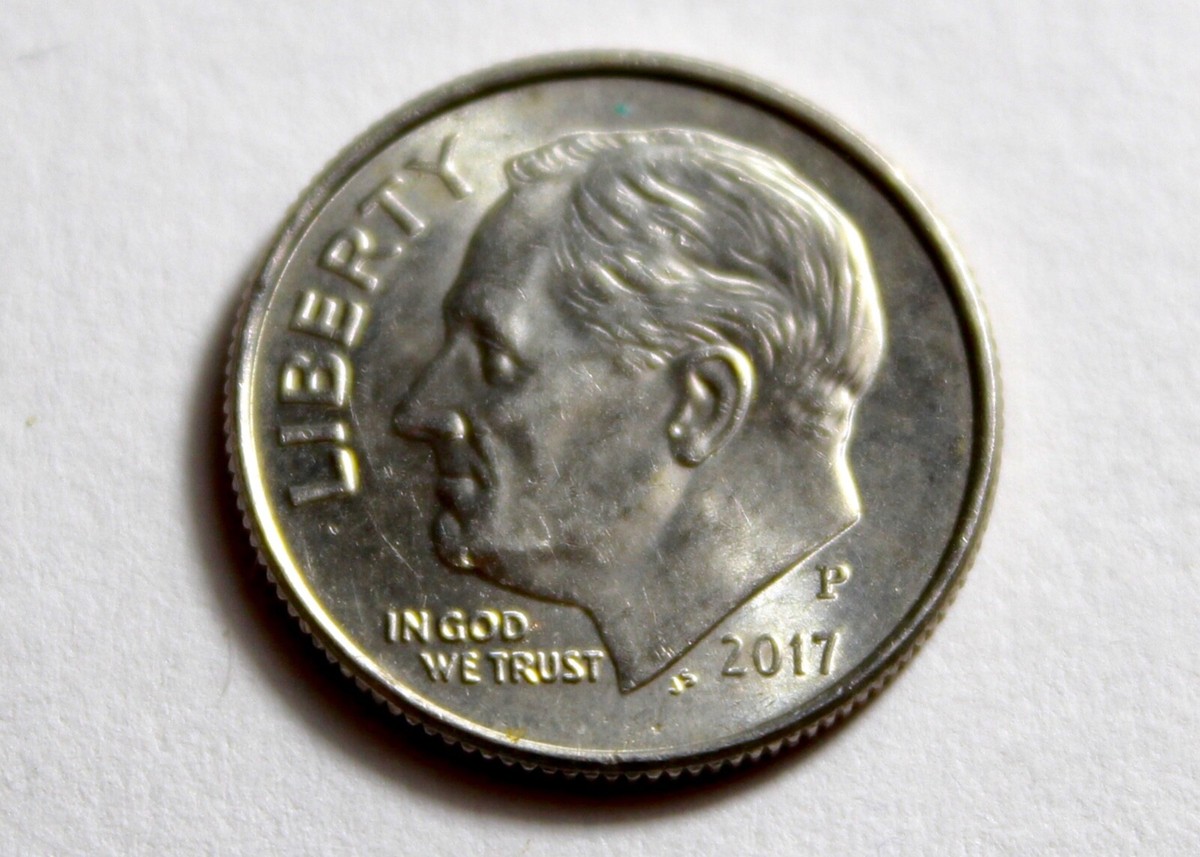 2017 P Roosevelt Dime Mint Errors Obverse and Reverse Double Die