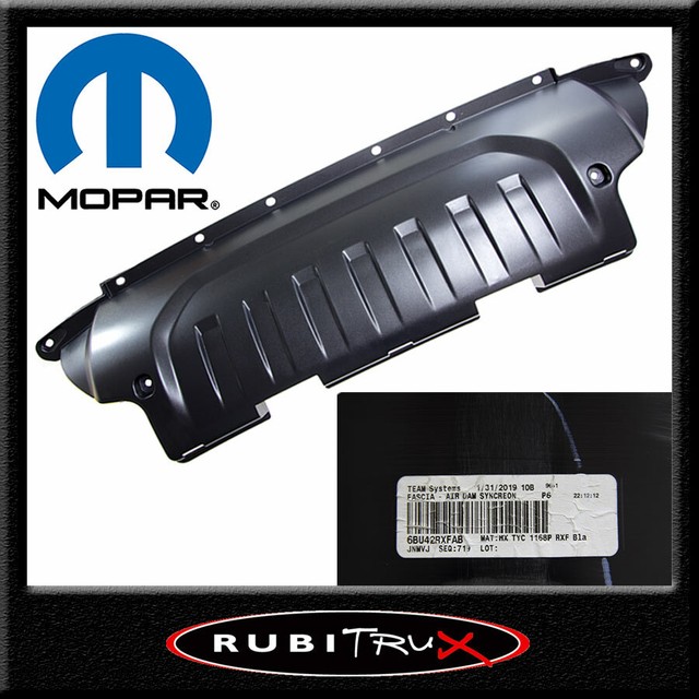 2018+ Jeep Wrangler JL Front bumper Lower Air Wind DamSkid OEM Mopar