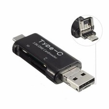 5 in 1 USB C Micro USB Memory Card Micro SD TF Reader Adapter