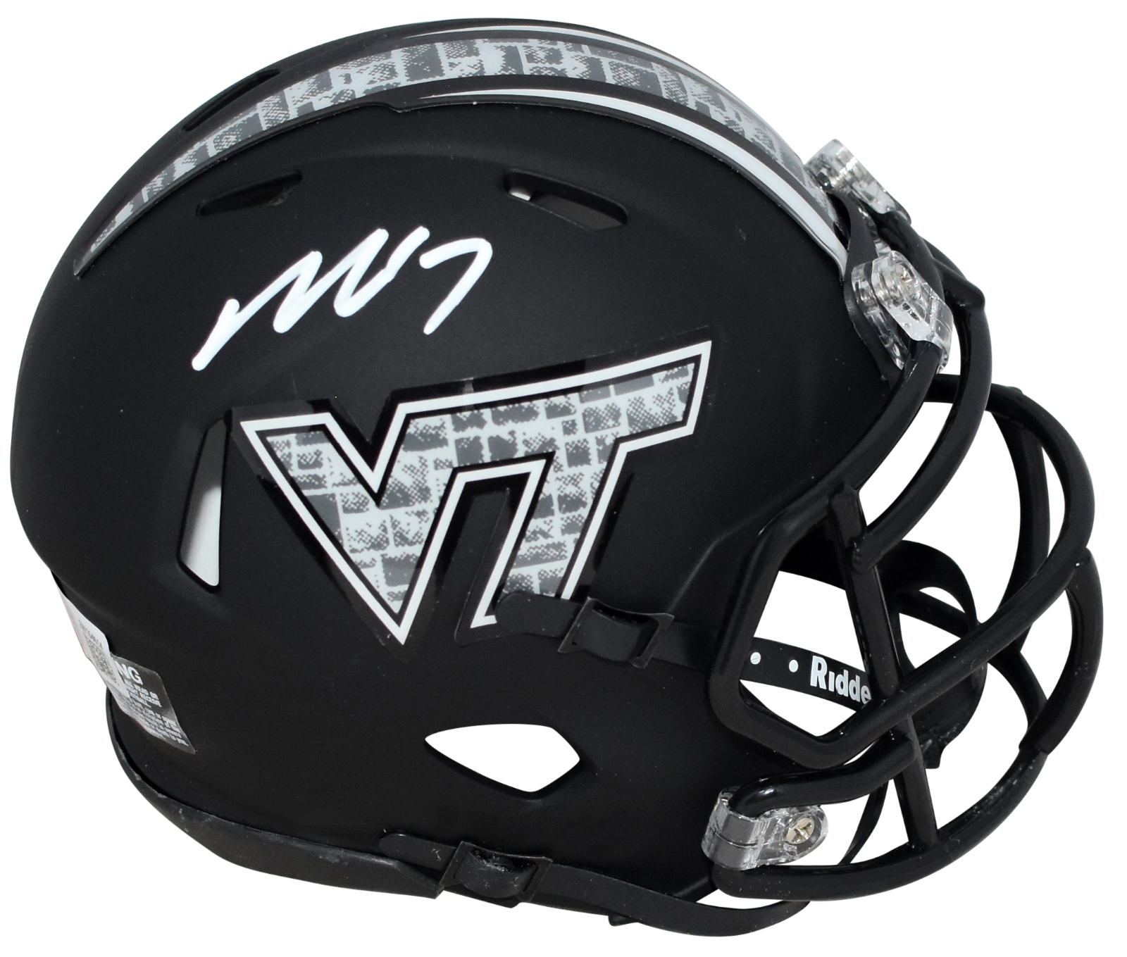 Michael Vick Autographed Signed Virginia Tech Hokies BLACK SPEED MINI HELMET BECKETT 