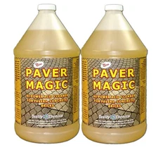 Paver Magic / High Power Concrete, Brick and Paver Cleaner / 2 Gallon Case