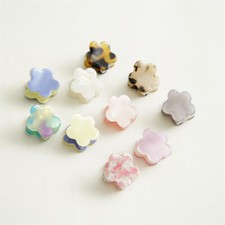 6/3/1PC Mini Flower Hair Clips Barrette Accessories Acetate Hair Claws for Women
