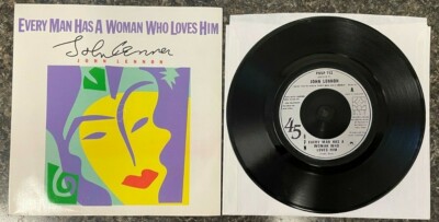 John Lennon Every Man Has A Woman Who Loves Him UK 7'' Vinyl Single with Poster