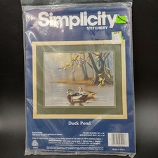 Simplicity Stitchery Duck Pond Kit Wool Crewel Yarn
