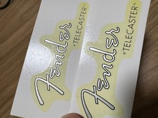 Adesivo decalcomania 2 pezzi Fender STRATOCASTER chitarra Adesivo decalcomania 2 pezzi Fender STRATOCASTER chitarra
