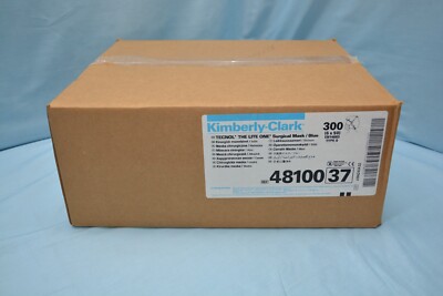 Kimberly Clark Tecnol Lite one Surgical Mask 48100 - 6 Boxes of 50! 300! (A0815)