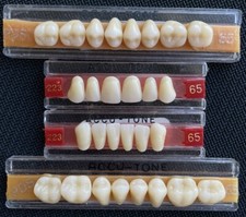 Denture Sets Acrylic False Teeth Anterior-Posterior Lower-Upper Shade A3/65 -223