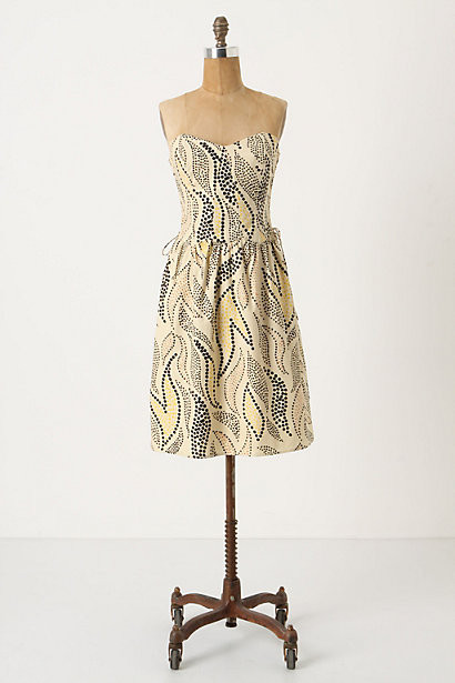 anthropologie gold leaf dress Anthropologie Maeve Sequined Tulle Midi Dress Size XS
