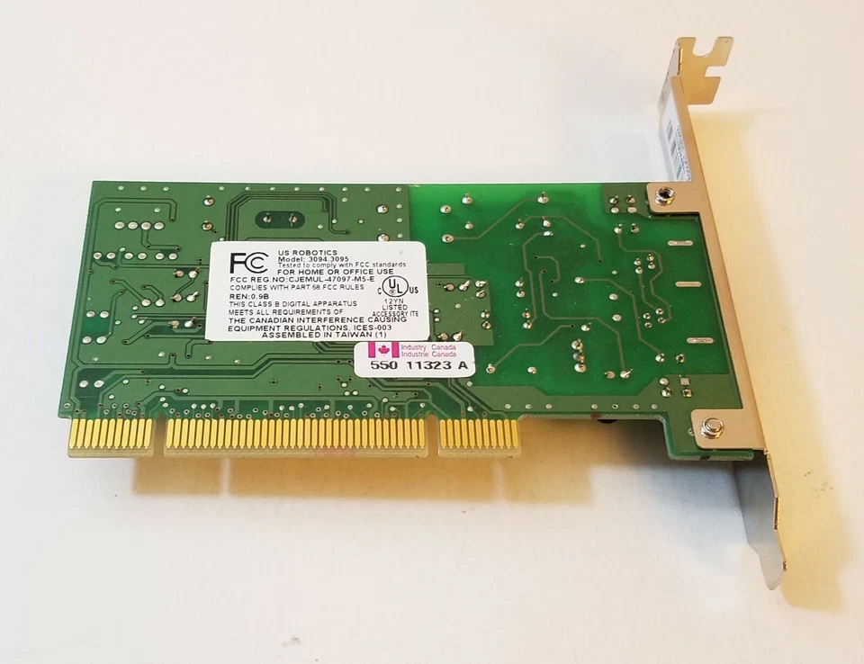 U.S. Robotics PCI Modem USR90-12 USR5600 Model 3094.3095 - Image 4 of 4