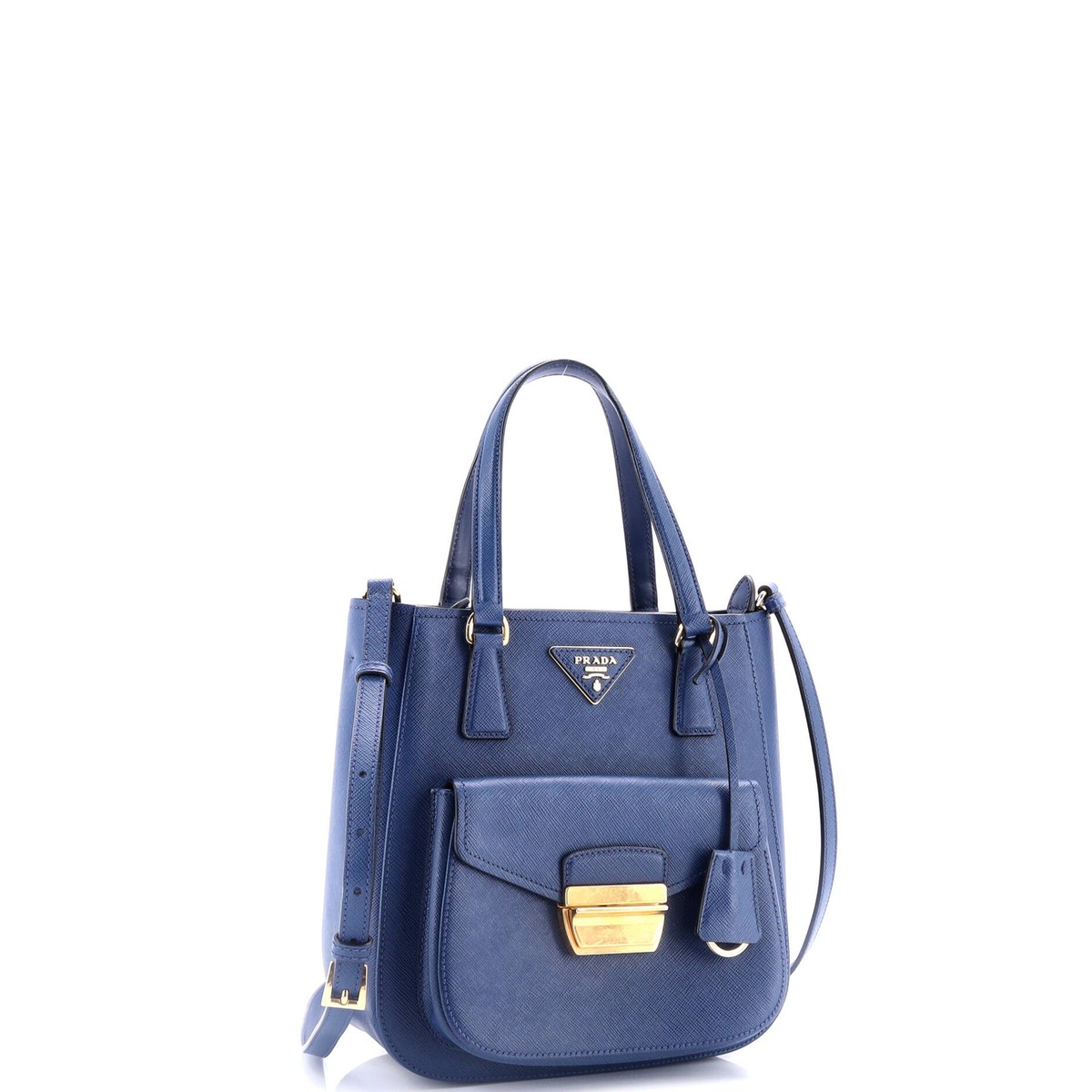 【関税&送料込】Prada Midnight Blue Canvas Medium Re-Edition Prada Metropolis Tote Saffiano Leather Small | eBay
