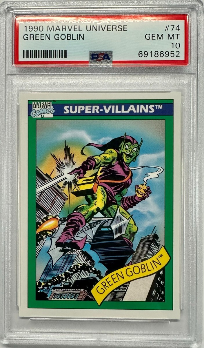 1990 Impel Skybox Marvel Universe #74 Green Goblin Rookie