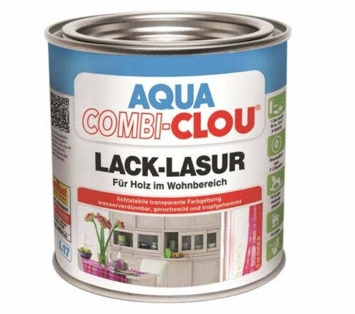 CLOU Aqua Clou Lack Lasur L17 Steingrau 375ml - Bild 1 von 1