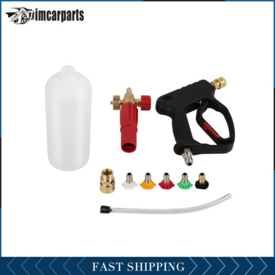 #ad #ad 3 8quot; Quick Connect Snow Foam Lance Cannon Soap Sprayer Pressure Washer Gun Kit $43.17