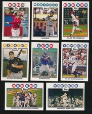 2008 Topps SERIES 1 -Set (330) w/ JOEY VOTTO RC, STEVE PEARCE RC, MANTLE