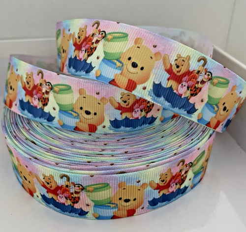 YARD DISNEY WINNIE THE POOH TIGGER GROSGRAIN RIBBON CHARACTER CRAFT CAKE BOW