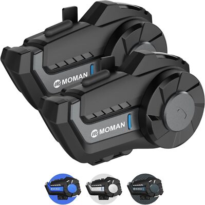 Moman H2Pro Motorrad Intercom Headset Wireless 5.1 Kommunikationssystem 1000M 