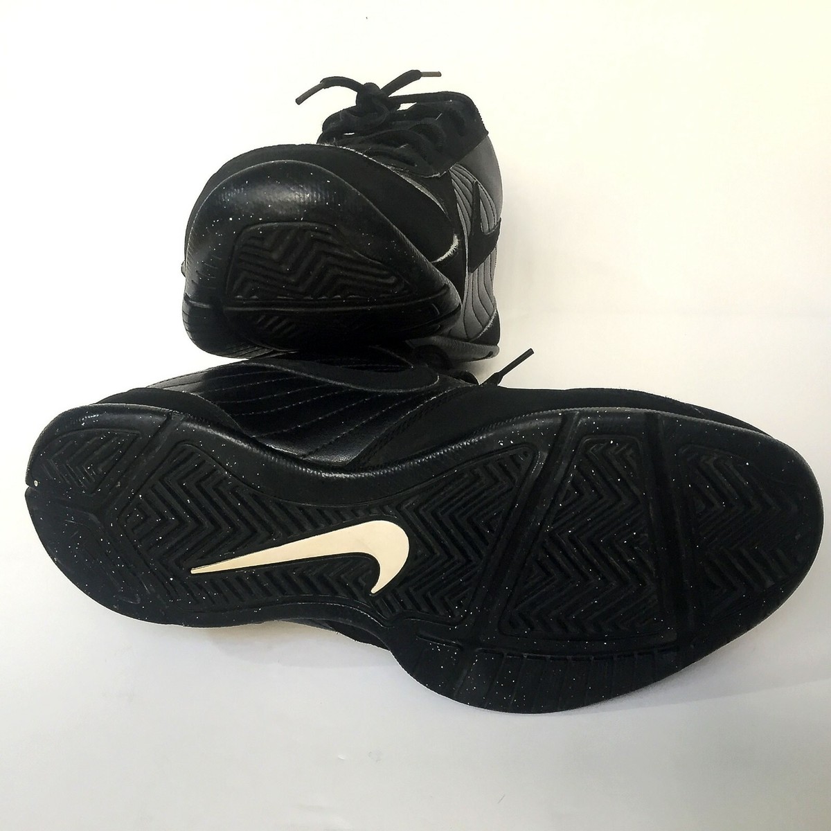 Nike Air Baseline Low Black Basketball Shoes Men’s 9 EUC 386240-001 Sneakers Nike Air Baseline Low Mens Leather Basketball Shoe Black  main image 2