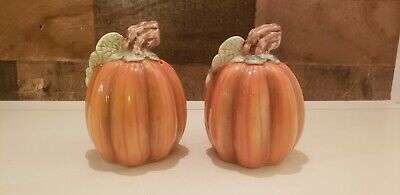 Fitz & Floyd OCI Fall/Halloween Pumpkin with Stem Mug Vintage