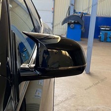 2X GLOSS BLACK MIRROR COVER CAPS FOR BMW SUV X3 X4 G01 G02 X5 X6 X7 G05 G06 G07
