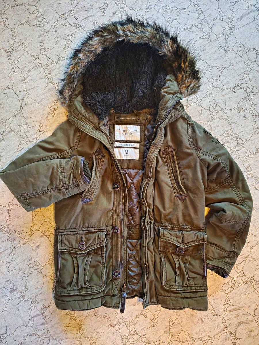 アバクロ used加工 MT.ワシントンジャケット ファーフーデッド 裏地ボア Abercrombie & Fitch Coats, Jackets & Vests for Men Hooded for Sale