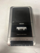 Jensen MCR-100 CASSETTE PLAYER  RECORDER - Silver/Black -Tested Works