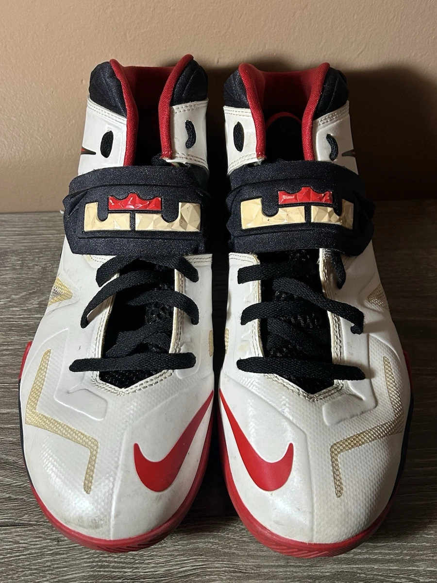 Nike LeBron Zoom Soldier 7 White Red Black for Sale | Authenticity