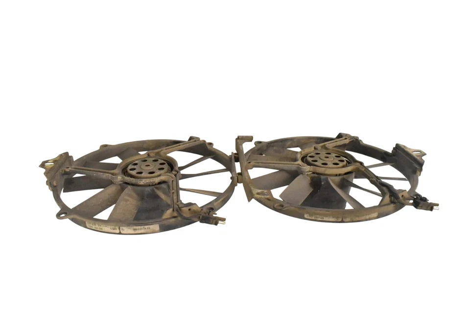 Juego de 2 radiadores ventilador motor refrigeración 90-93 Mercedes-Benz R129 300SL 500SL OEM Foto 4 de 4