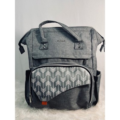 LOVEVOOK Laptop Backpack Women Grey Heathered USB Charging Port Travel Bag