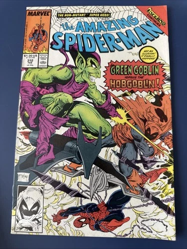 AMAZING SPIDER-MAN #312 VF | McFarlane Green Goblin Vs Hobgoblin 1989 Marvel