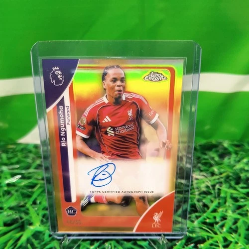 2026 TOPPS CHROME RIO NGUMOHA RC TRUE GOLD AUTO PREMIER LEAGUE 4/50 #CA-RN