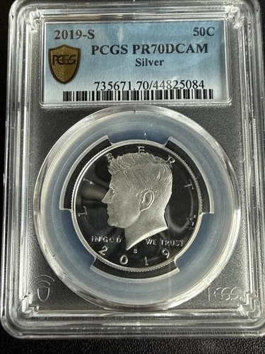 2019-S Silver Kennedy Half PR70DCAM PCGS Proof 70 Deep Cameo