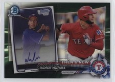 2017 Topps Chrome Bowman Then and Now Green Refractor /99 Nomar Mazara yj7