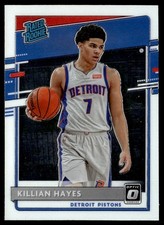 2020-21 Donruss Optic Killian Hayes Auto Detroit Pistons #157