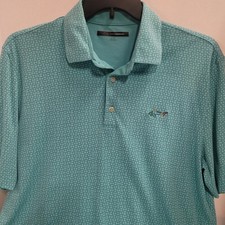 Greg Norman Shark Polo Shirt, Blue/green Size XL