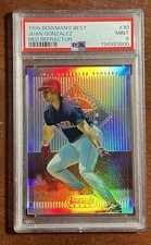 1995 Bowman’s Best Juan Gonzalez RED REFRACTOR🌈PSA 9🚨MINT💎Stunning! POP 9