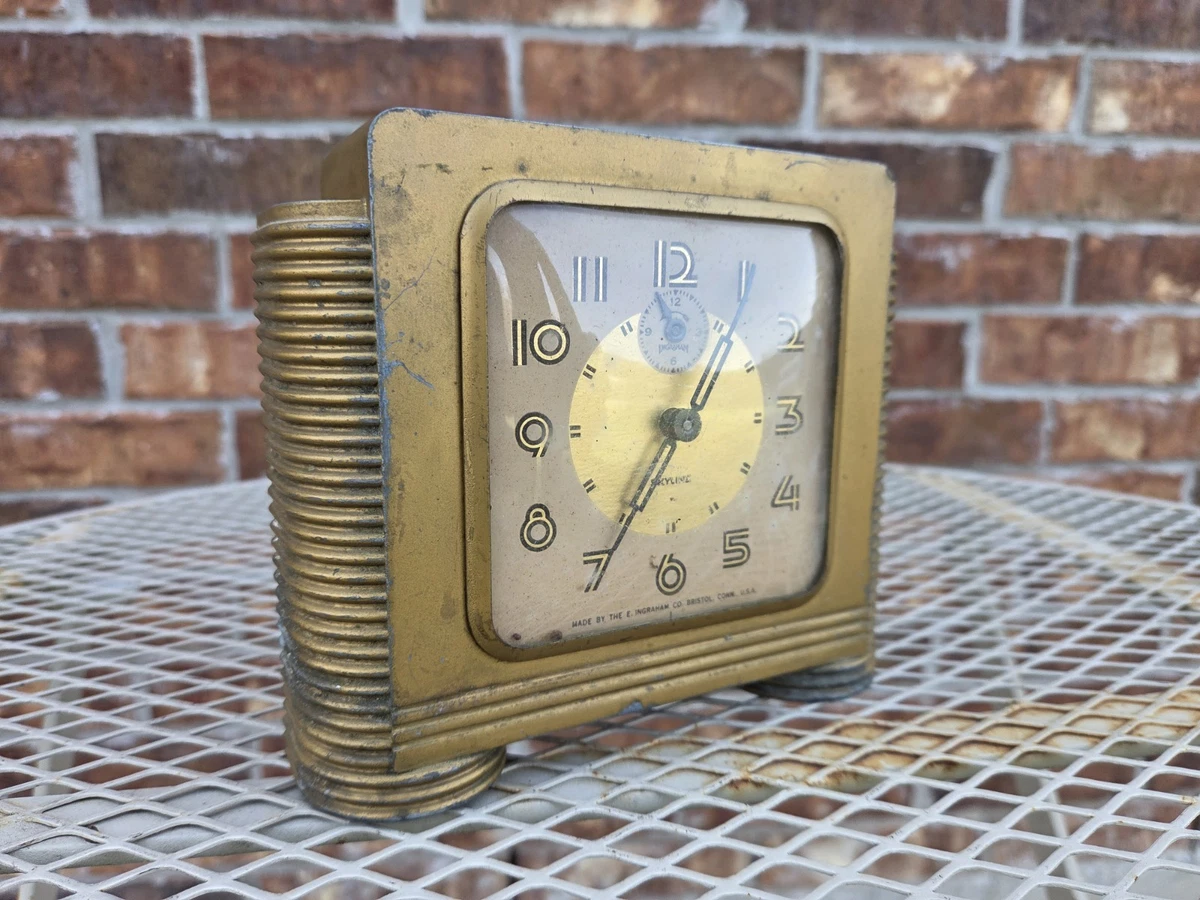 vintage ingraham clock products for sale | eBay