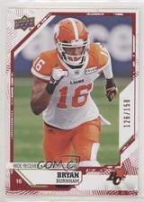 2019 Upper Deck CFL Red 126/150 Bryan Burnham #161 r6v