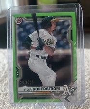 2021 Bowman Prospects Neon Green Border /399 Tyler Soderstrom #BP-51