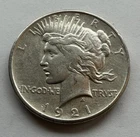 Photo of a 1921-P Peace Dollar from an eBay listing that sold on Jul 21, 2026