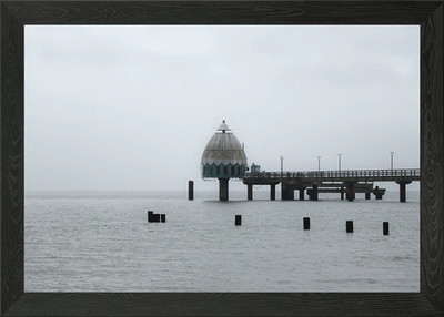 Pier mit Kuppelstruktur gerahmtes Wandbild Poster Leinwanddruck Bild