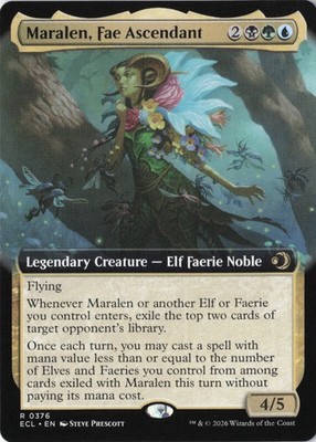 Maralen, Fae Ascendant (Extended Art) Lorwyn Eclipsed regular NM 376