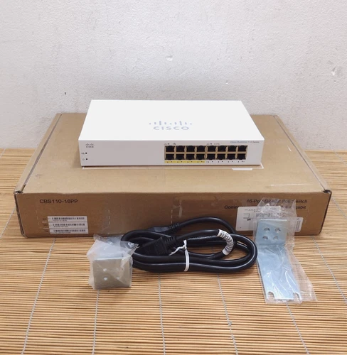 Cisco CBS110-16PP 16x 10/100/1000 ports 8x PoE 64W PoE Switch in Box