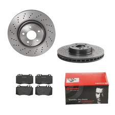 BREMBO BREMSSCHEIBEN Ø330MM + BREMSBELÄGE VORNE FÜR MERCEDES-BENZ SL E-KLASSE 