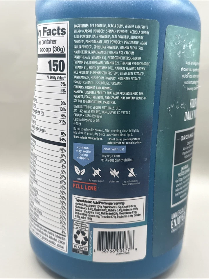 Premium, nutrición todo en uno, coco y almendra, 1 lb 8,3 oz (687 g) caducidad 01/2027 Foto 3 de 4