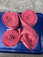 Four Pink Leg Travel Bandages