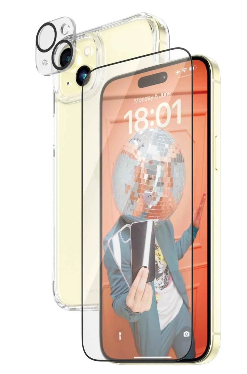 PanzerGlass® 3-in-1 Privacy Bundle iPhone 15 Plus - Screen Protector/Back Case
